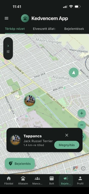 Kedvenc publikus adatlap